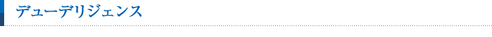 デューデリジェンス